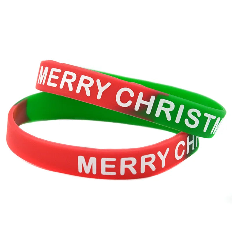 Kerst armband Merry Christmas siliconen polsband volwassenen