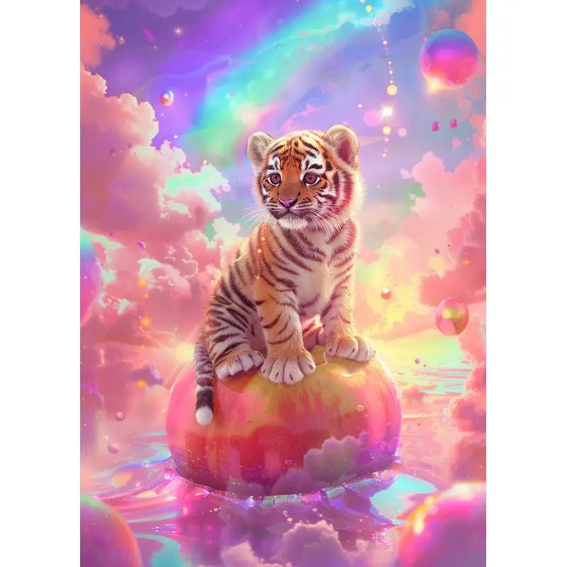 Schilderen op nummer Dieren - Tijger Schattige Dierenkunst - 9959976