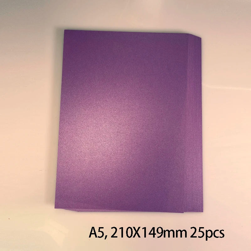 25 kleuren glanzend knutselpapier A5 - 250g voor DIY & scrapbooking