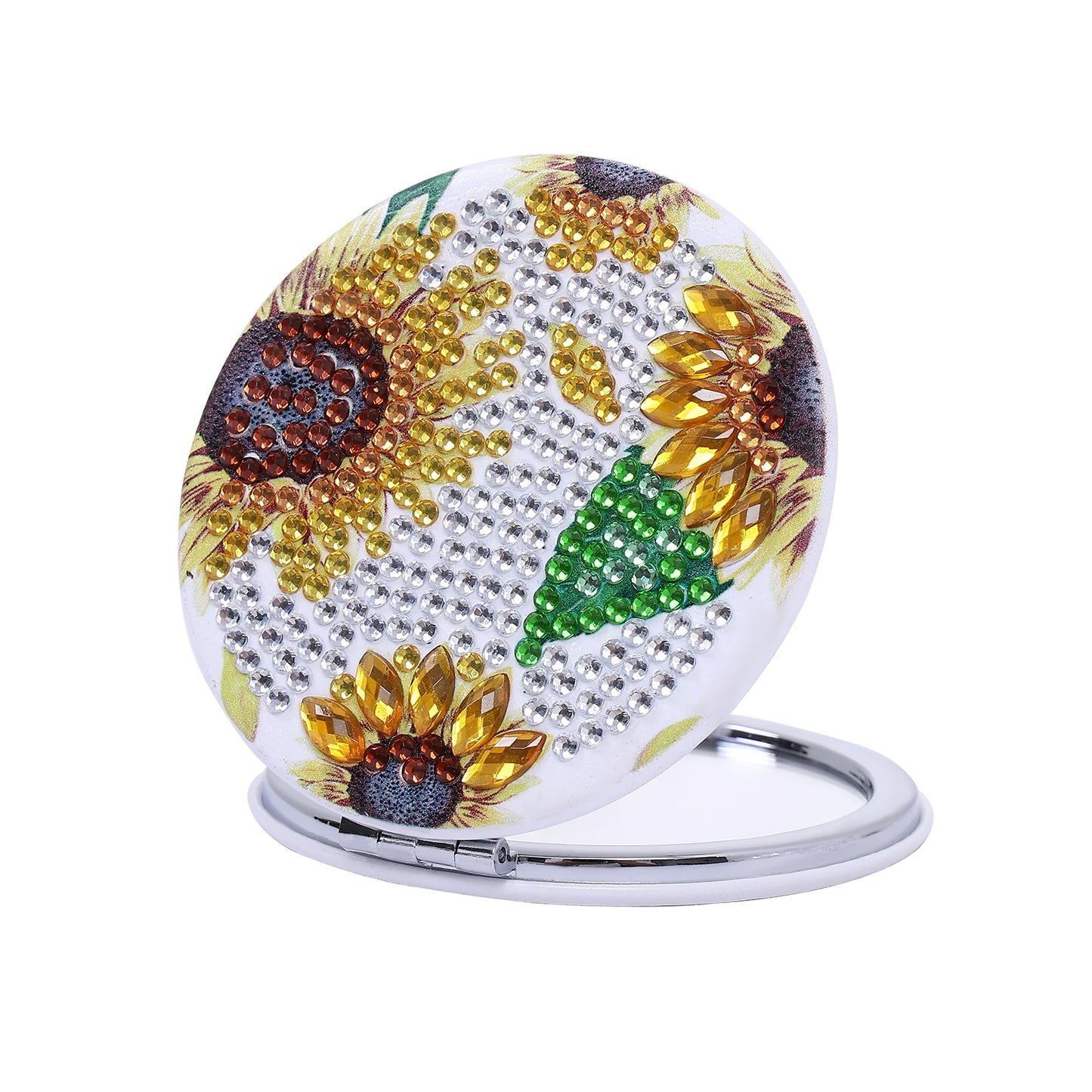 Diamond Painting Make-up Spiegel - Zonnebloem Ontwerp