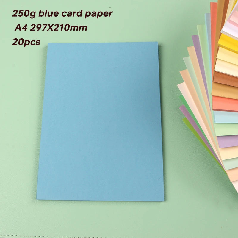 Papier voor plakboek en kaarten maken A4 250g gekleurd karton