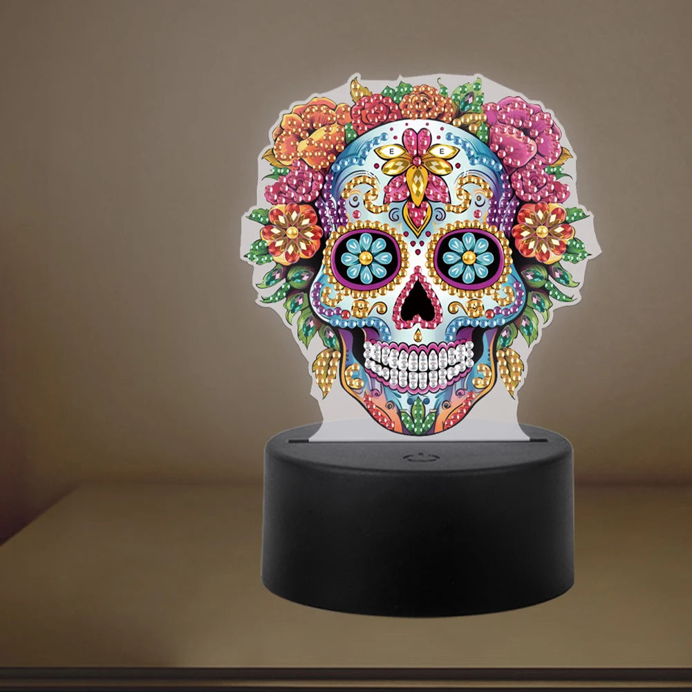 Diamond Painting Lamp Bloem & Dier Nachtlamp van Acryl