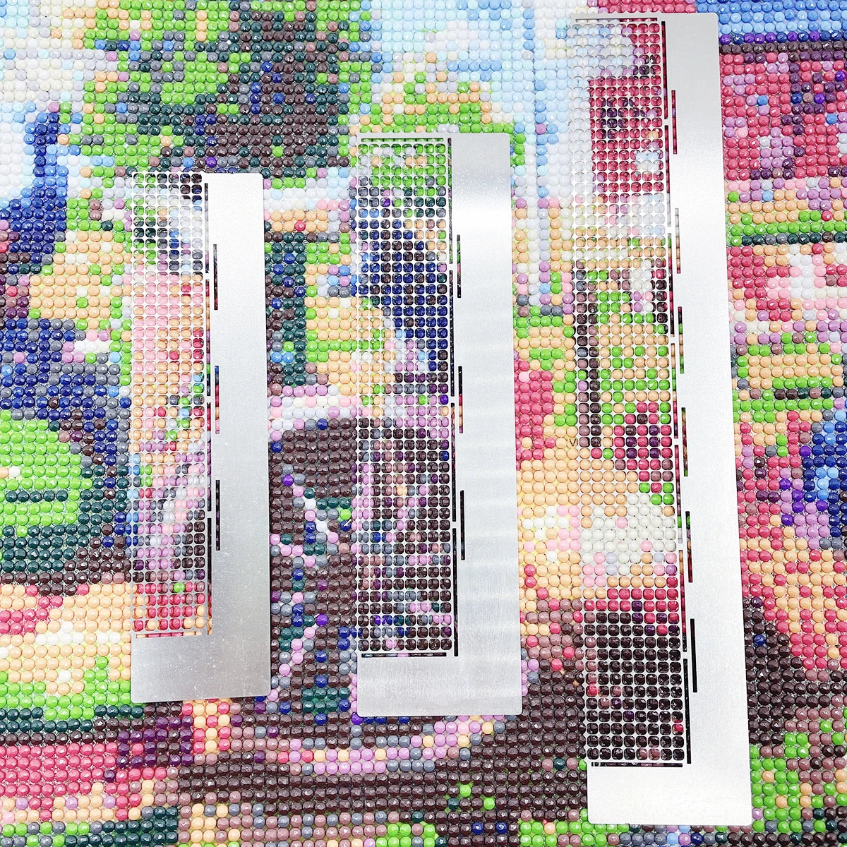 Diamond Painting steentjes raster RVS liniaal met 240/360/520 vakjes