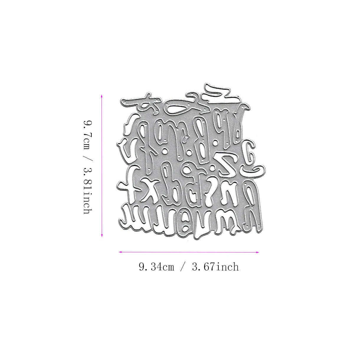 Metalen snijmal - Creatieve letters en cijfers voor scrapbooking