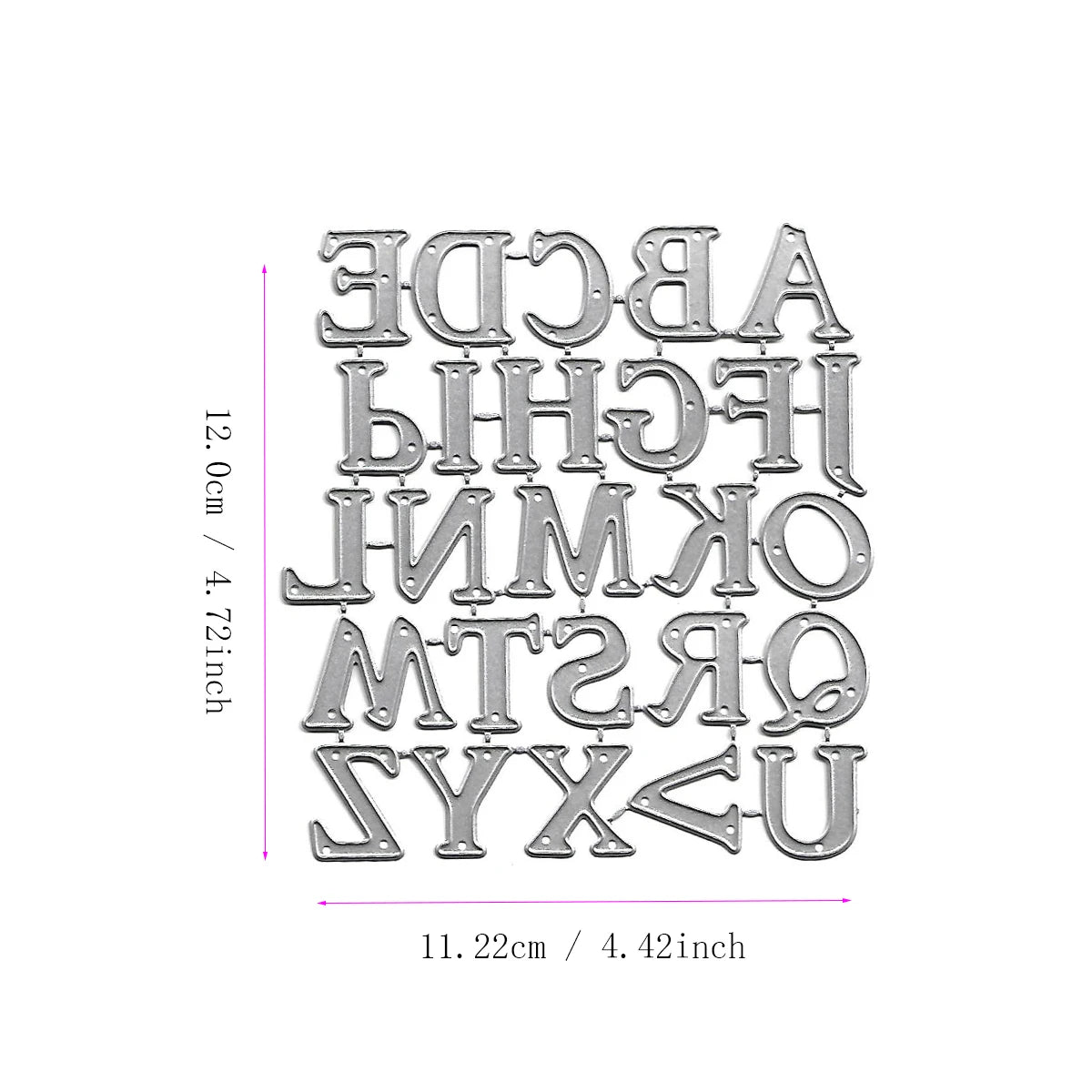 Metalen snijmal - Creatieve letters en cijfers voor scrapbooking