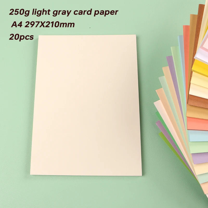 Papier voor plakboek en kaarten maken A4 250g gekleurd karton
