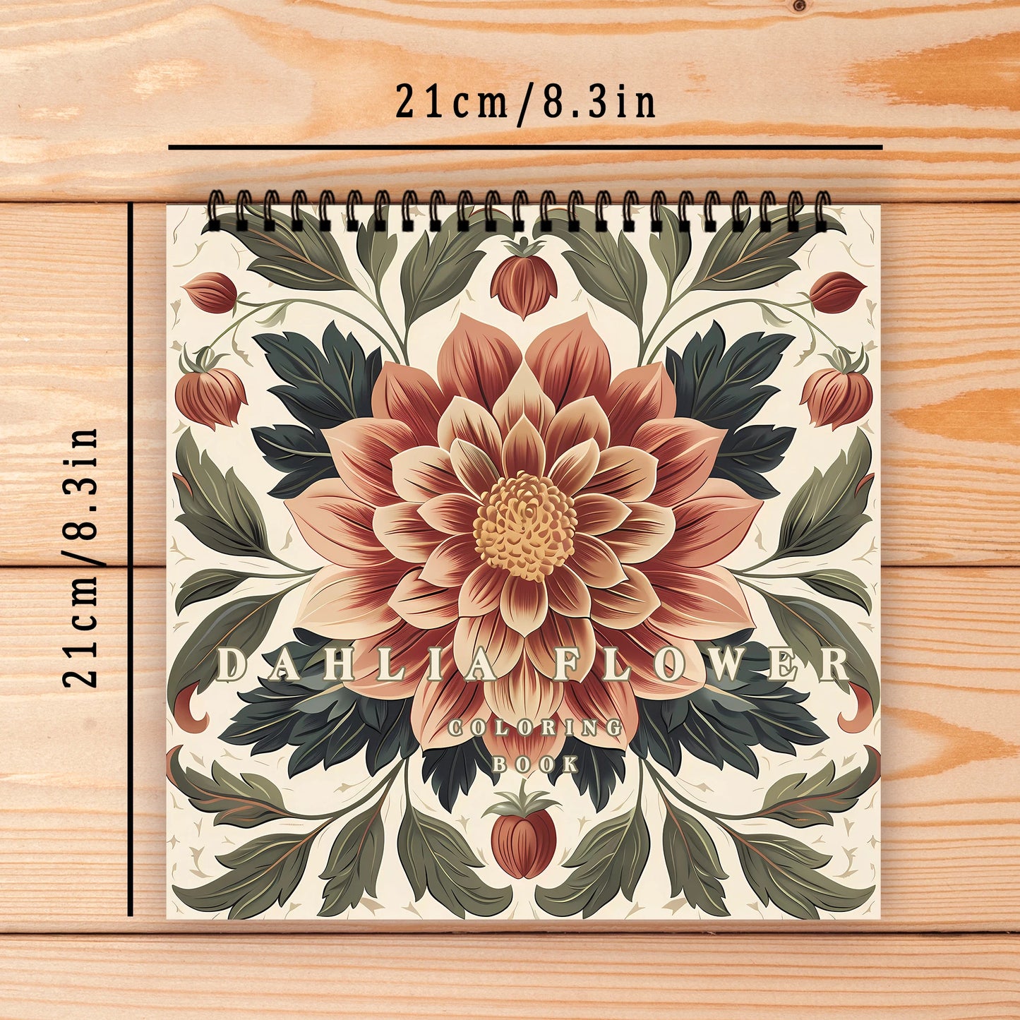 Kleurboek voor volwassenen en tieners – Spiraalontwerp met dik papier voor ontspanning en creativiteit