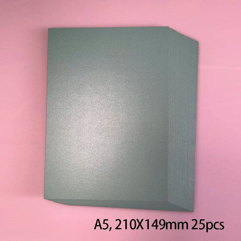 25 kleuren glanzend knutselpapier A5 - 250g voor DIY & scrapbooking
