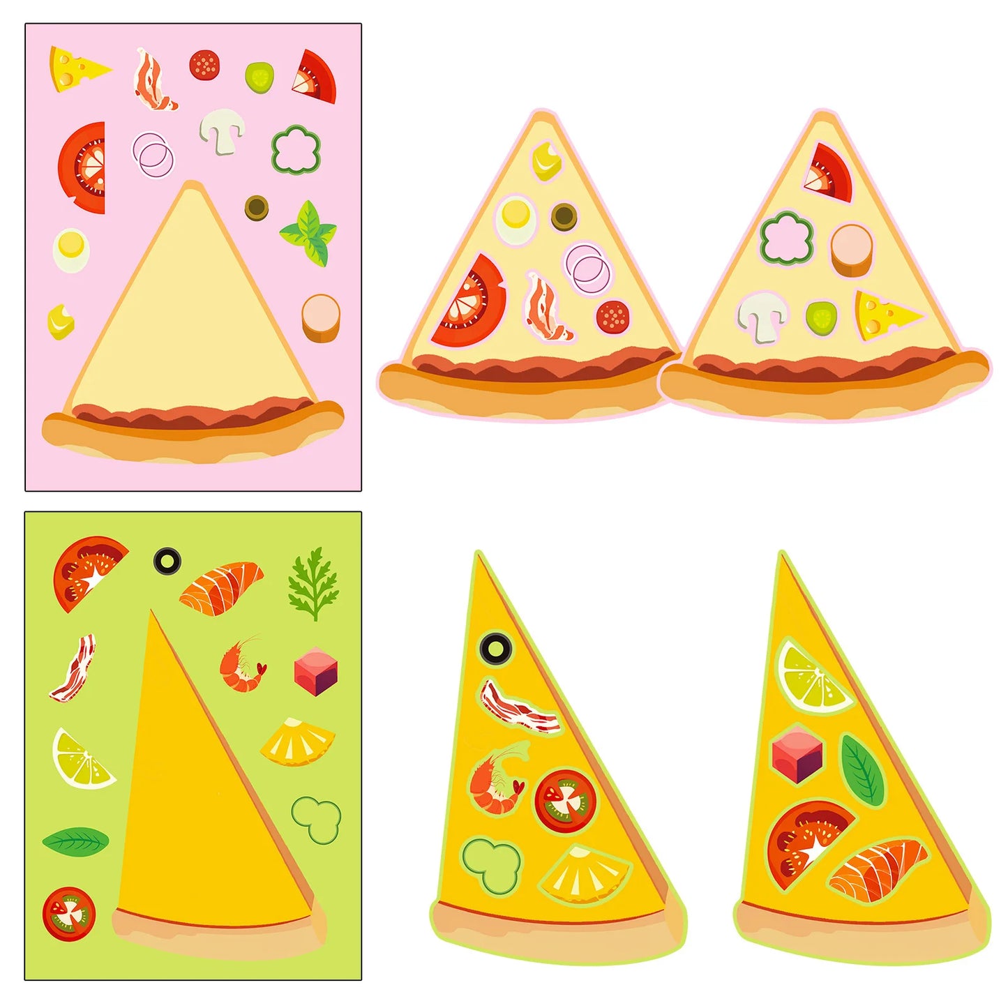 Sticker pret voor kinderen met creatieve puzzelstickers set
