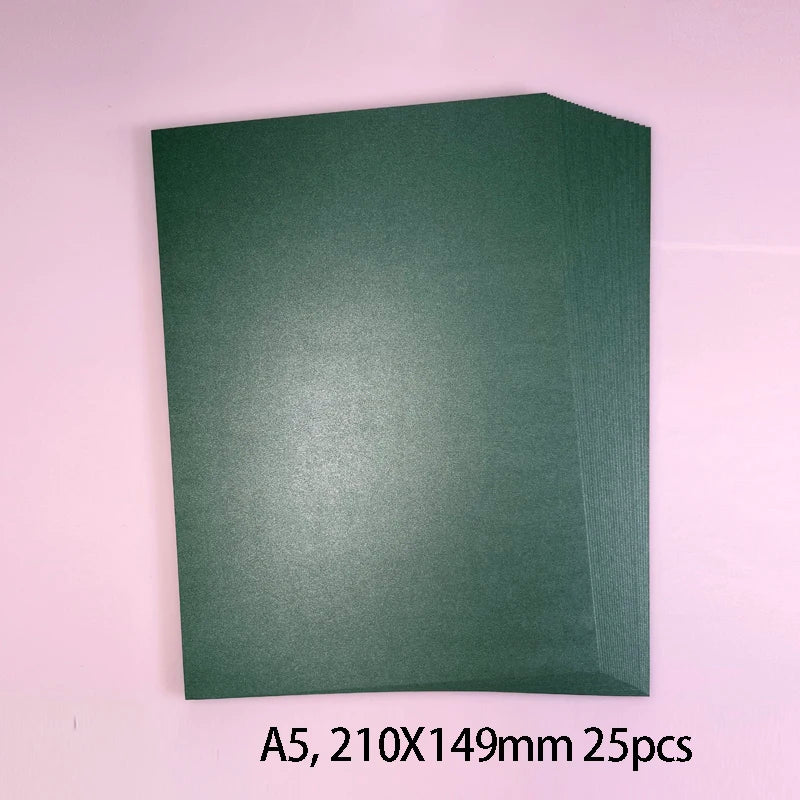 25 kleuren glanzend knutselpapier A5 - 250g voor DIY & scrapbooking