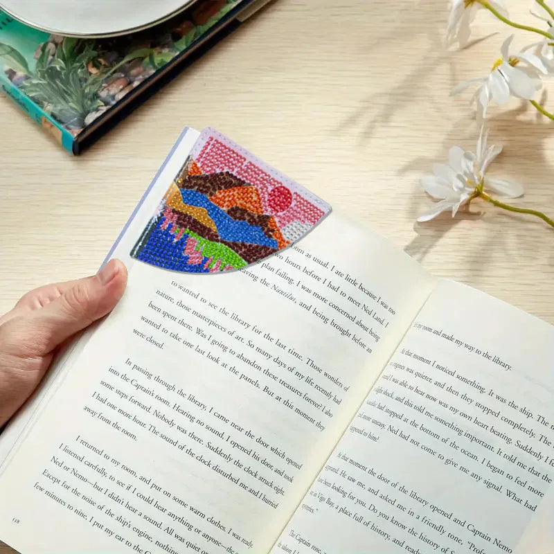 Diamond Painting Boekenlegger Landschappen Set van 6 Hoekboekenleggers