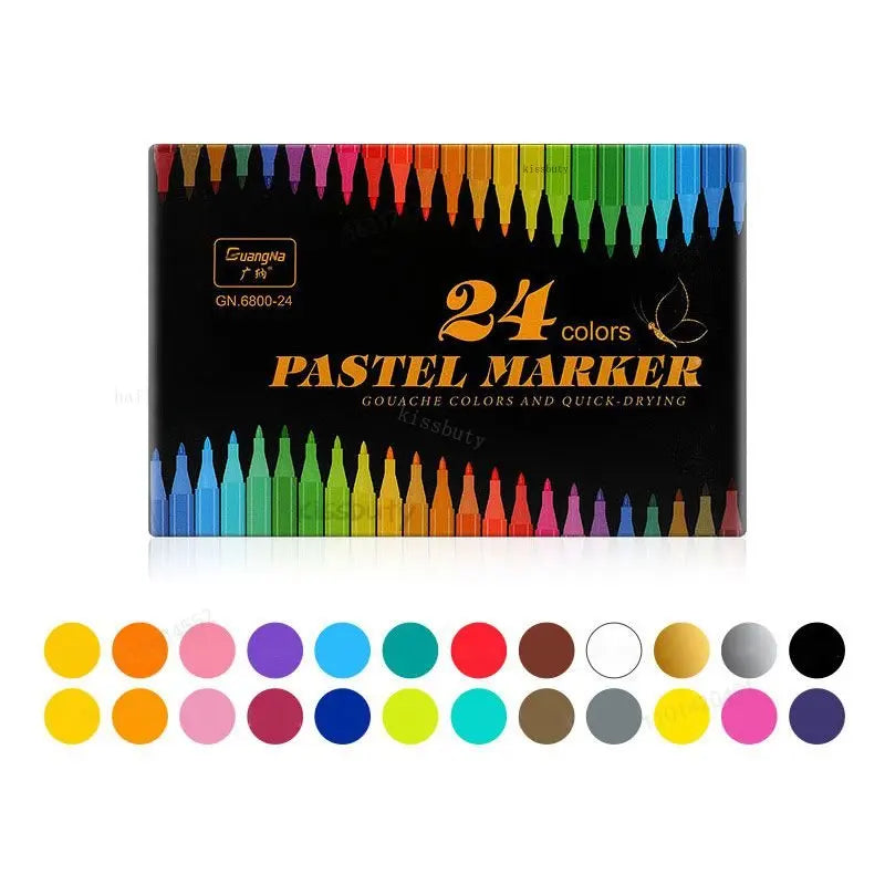 Acryl Pastel Markerstiften – 12/24/36 Kleuren voor Diverse Oppervlakken