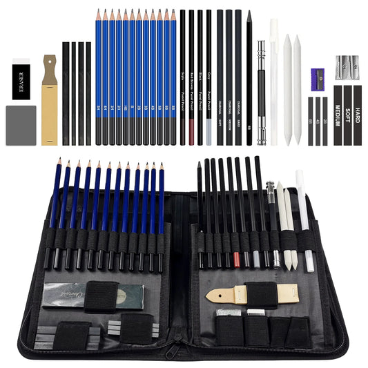 Potloden set Professionele Schets- en Tekenset 40-delig met Accessoires