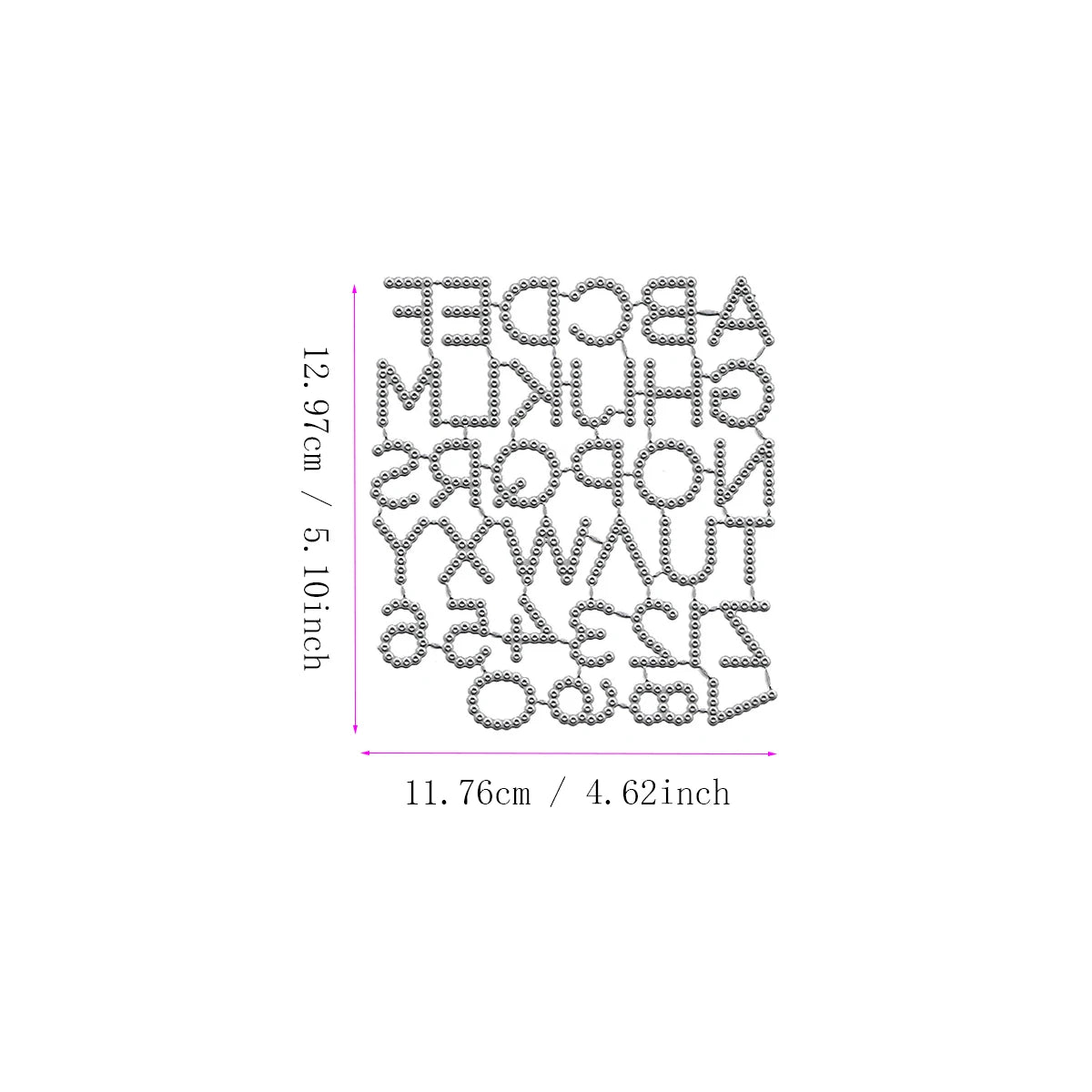 Metalen snijmal - Creatieve letters en cijfers voor scrapbooking