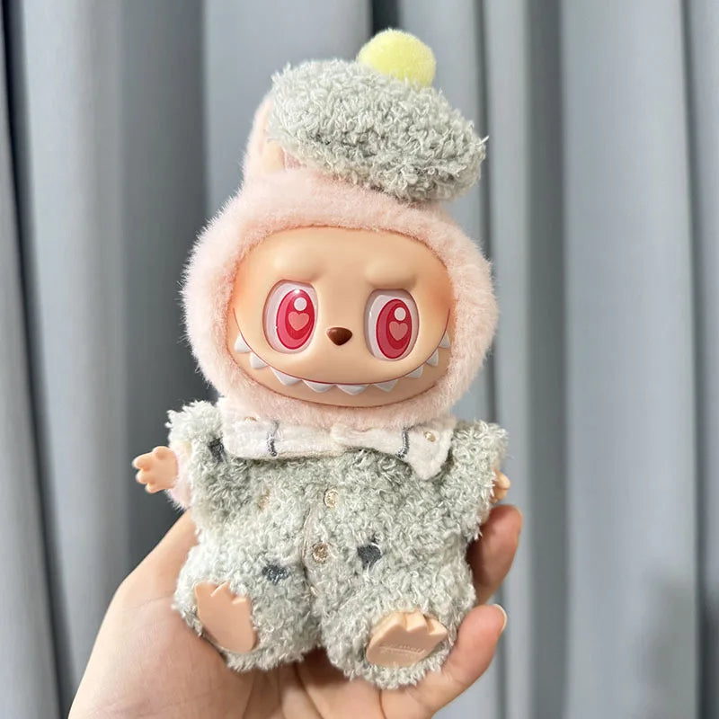 Kleding voor Labubu poppen – schattige Kpop stijl outfit met accessoires