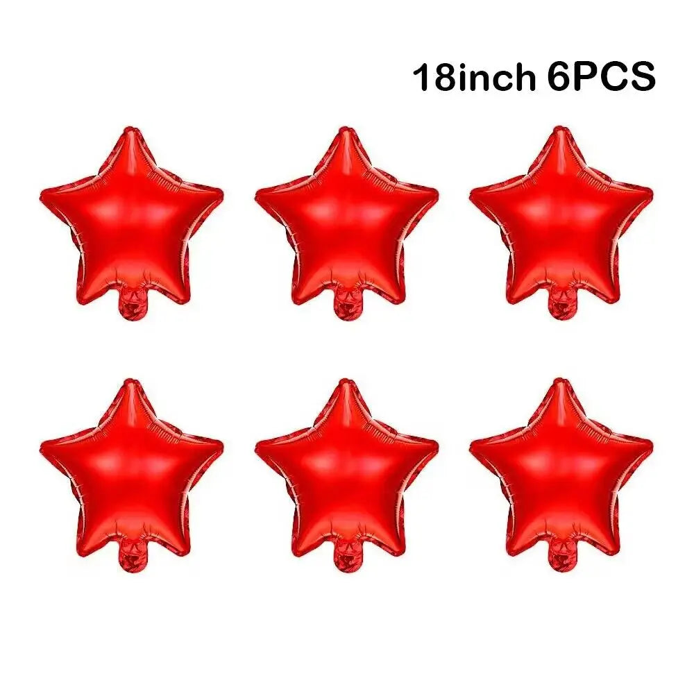 Opblaasbaar Kerst ornament snoepstok en ster decoratie in rood en groen