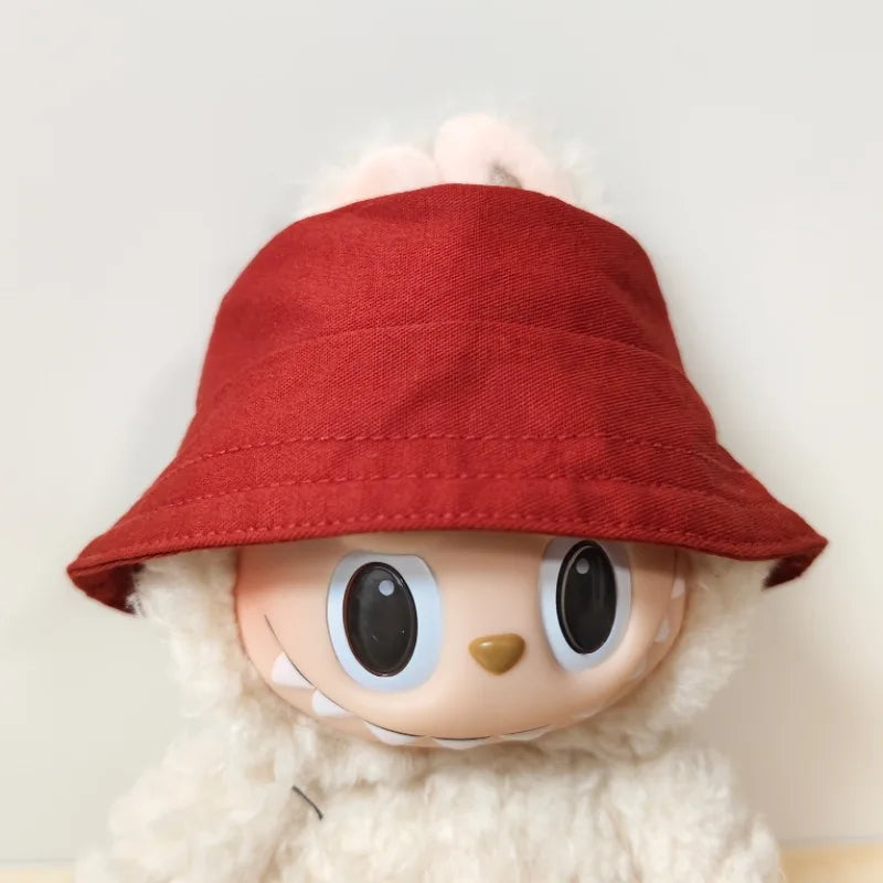 Kleding voor Labubu poppen – Schattig bucket hoedje 15/17 cm accessoire