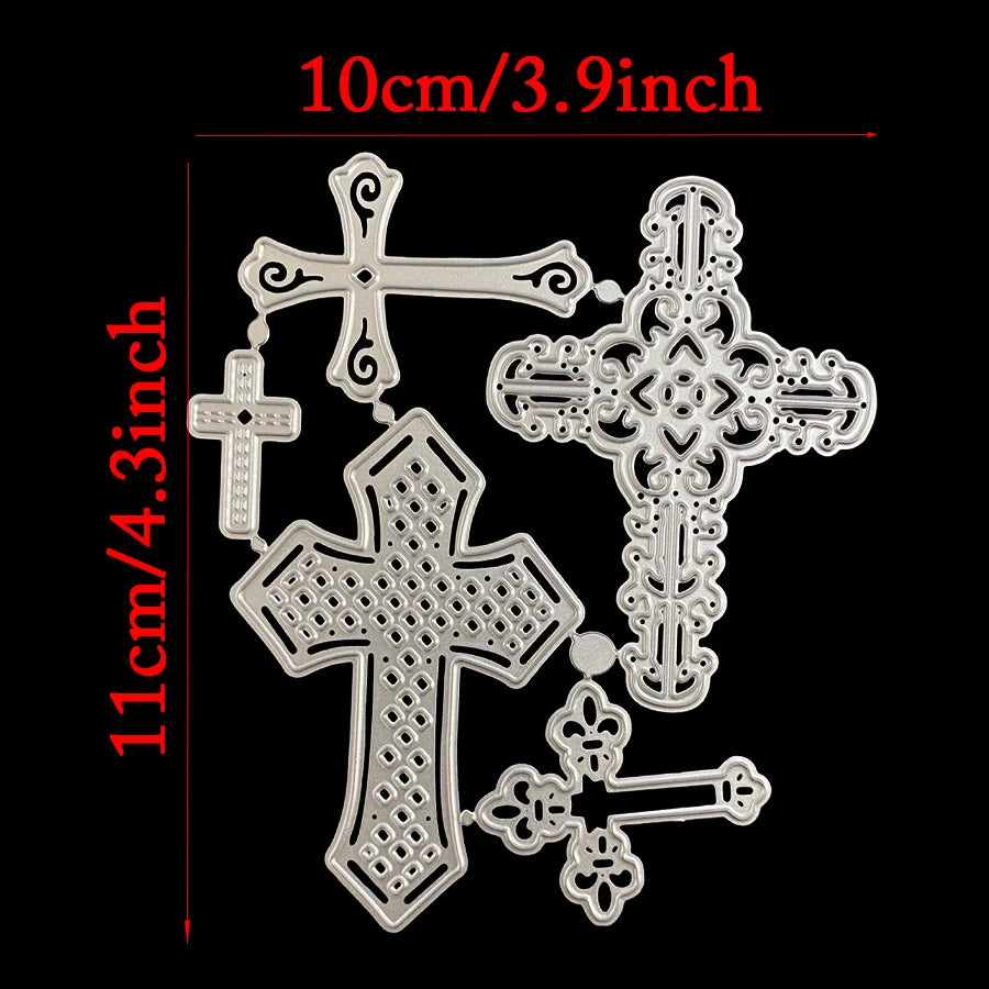 Metalen Snijmal Kruis Christelijk voor Kaarten en Scrapbooking