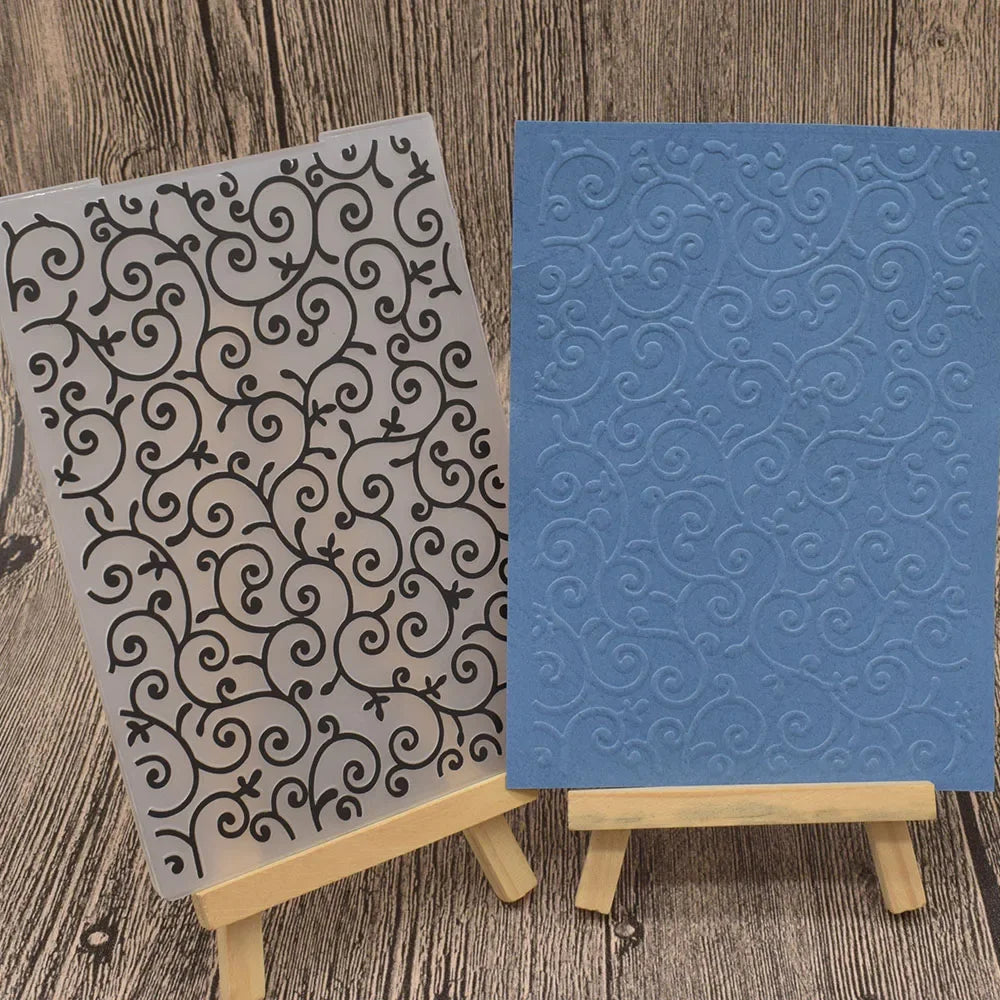 Embossing folder Lace Vines reliëf patroon voor kaarten en papier