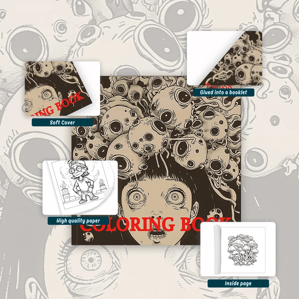 Kleurboek voor volwassenen – 30 unieke patronen, 21x21 cm