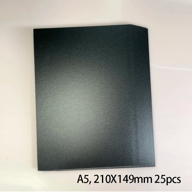 25 kleuren glanzend knutselpapier A5 - 250g voor DIY & scrapbooking