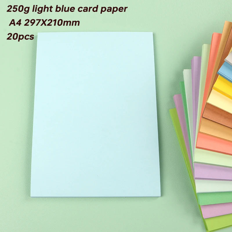 Papier voor plakboek en kaarten maken A4 250g gekleurd karton