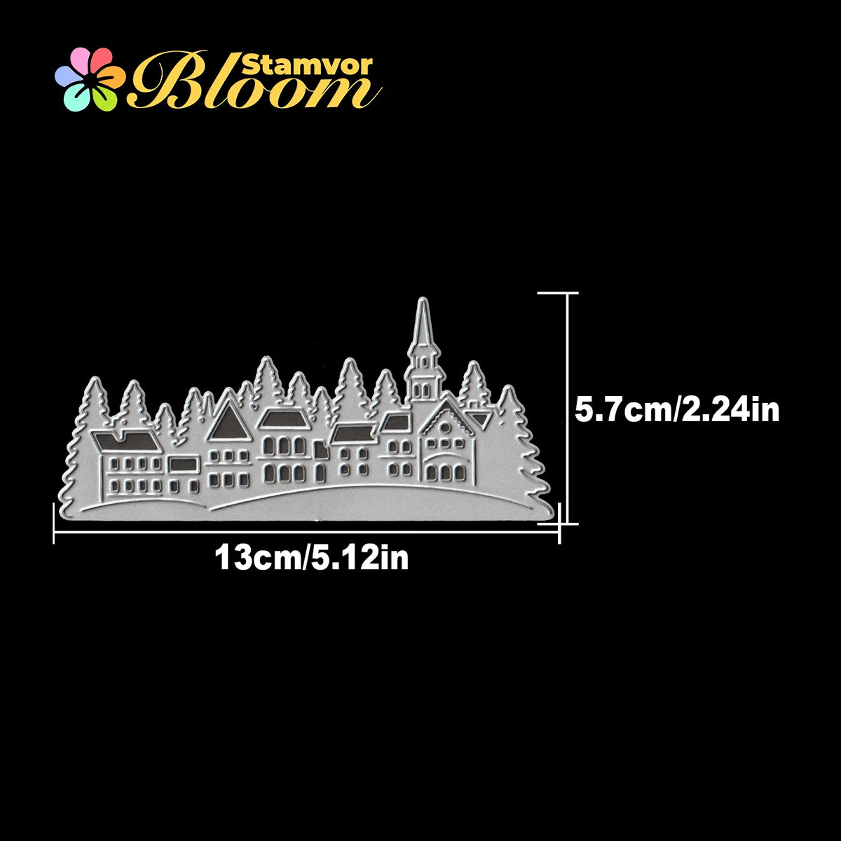 Snijmal Winterhuizen en Bomen voor Kerstnacht Decoraties