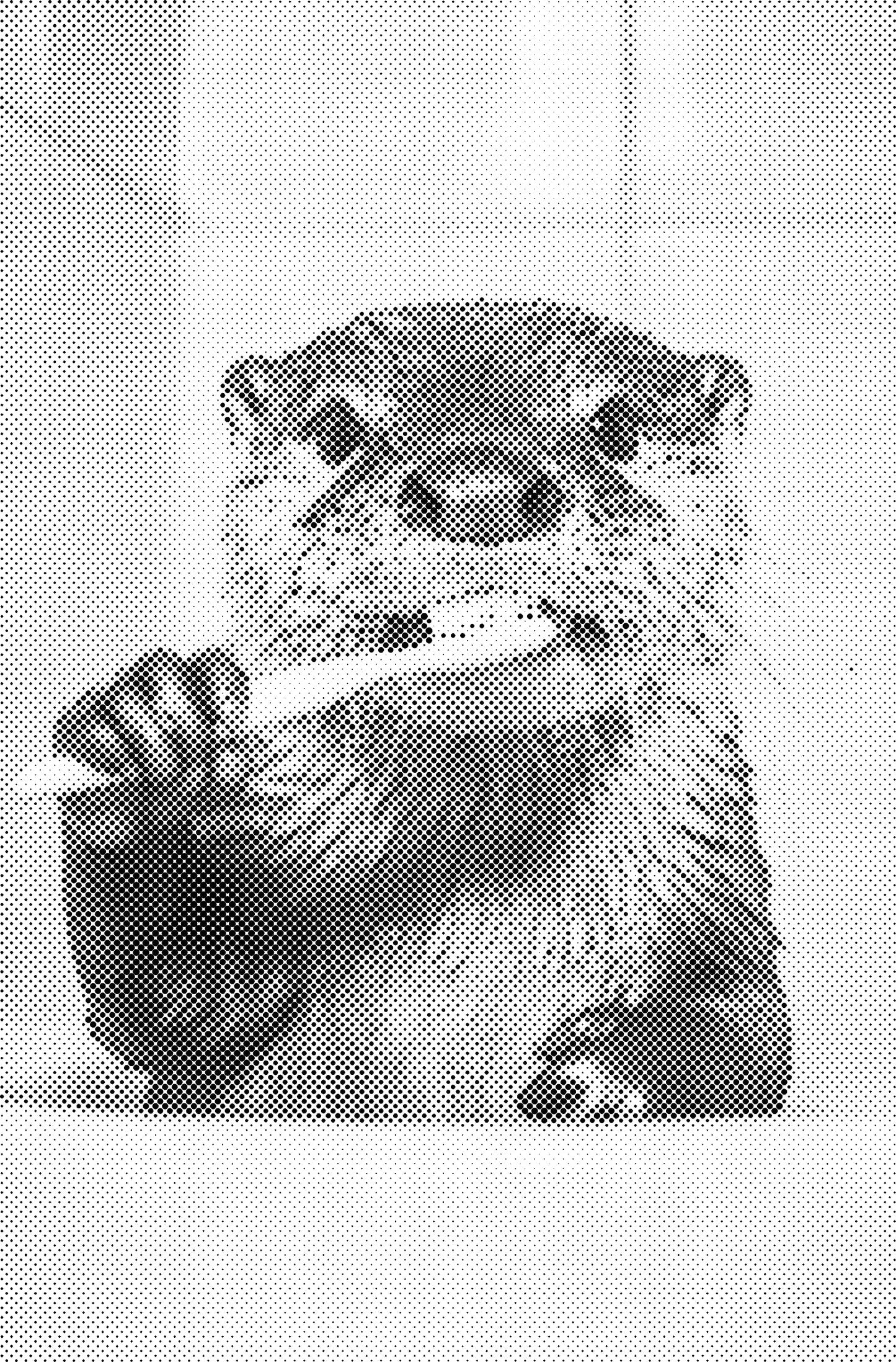 DOT Painting – Dieren in Bad (40x60cm / 50x75cm / 60x90cm)