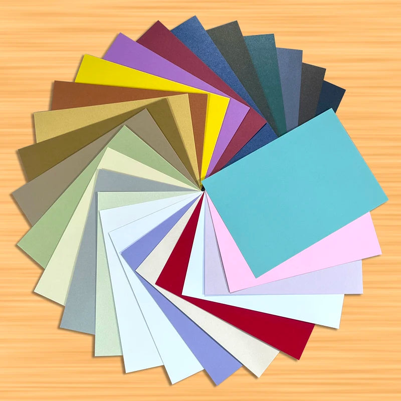 25 kleuren glanzend knutselpapier A5 - 250g voor DIY & scrapbooking