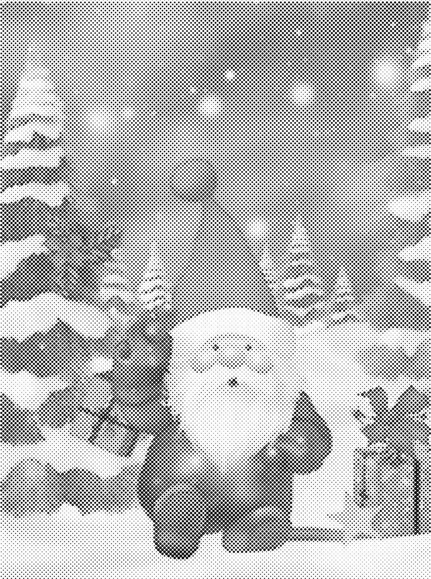 DOT Painting Cartoon Kerst – Één Kleur Stippelkunst