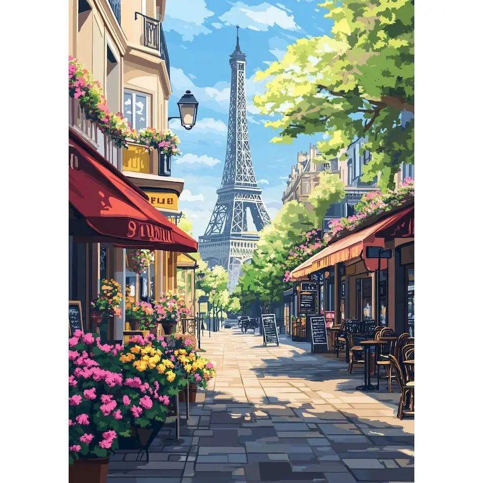 Schilderen op nummer Landschappen - Stedelijke landschappen (Keuze uit 12 afbeeldingen)