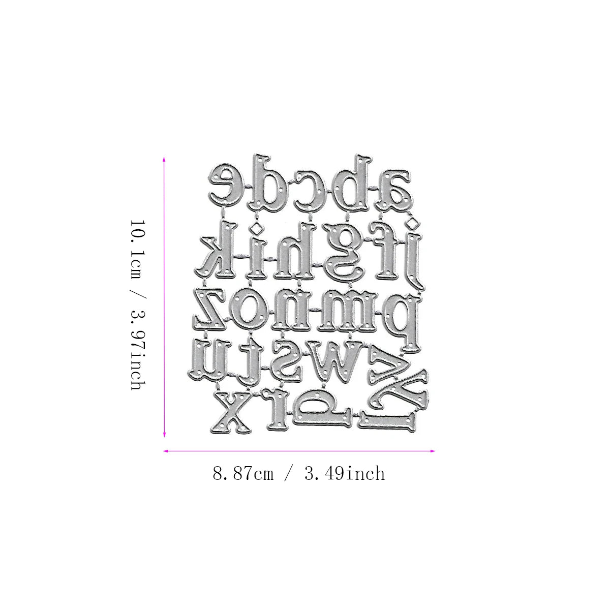 Metalen snijmal - Creatieve letters en cijfers voor scrapbooking