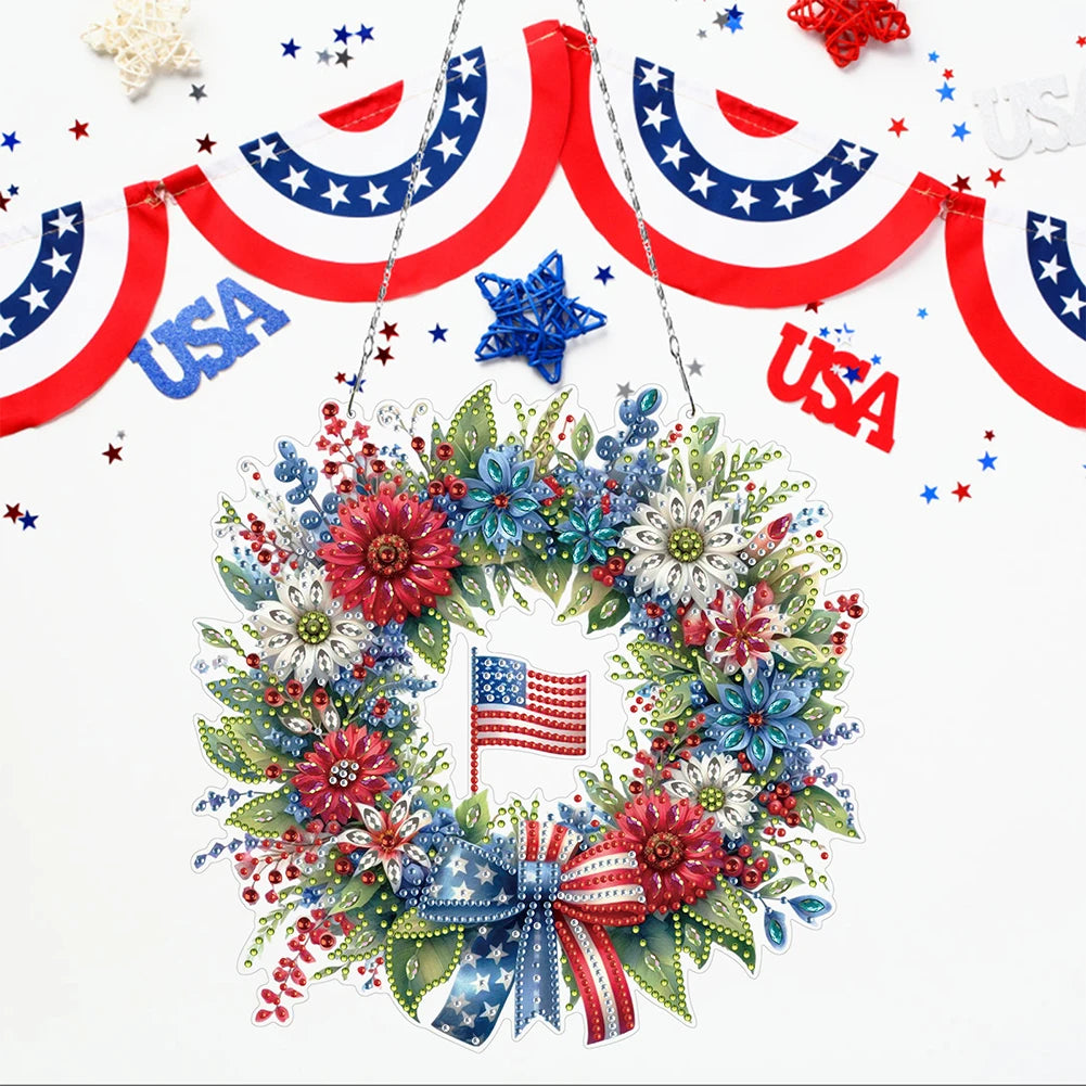 Diamond Painting Hangend ornament Independence Day