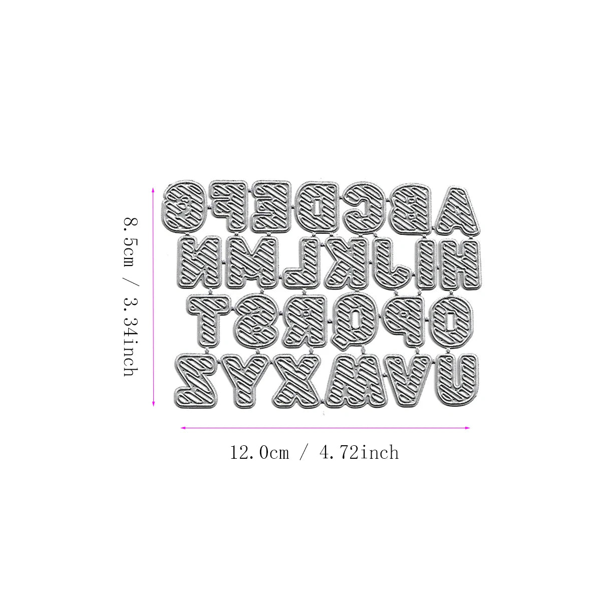 Metalen snijmal - Creatieve letters en cijfers voor scrapbooking