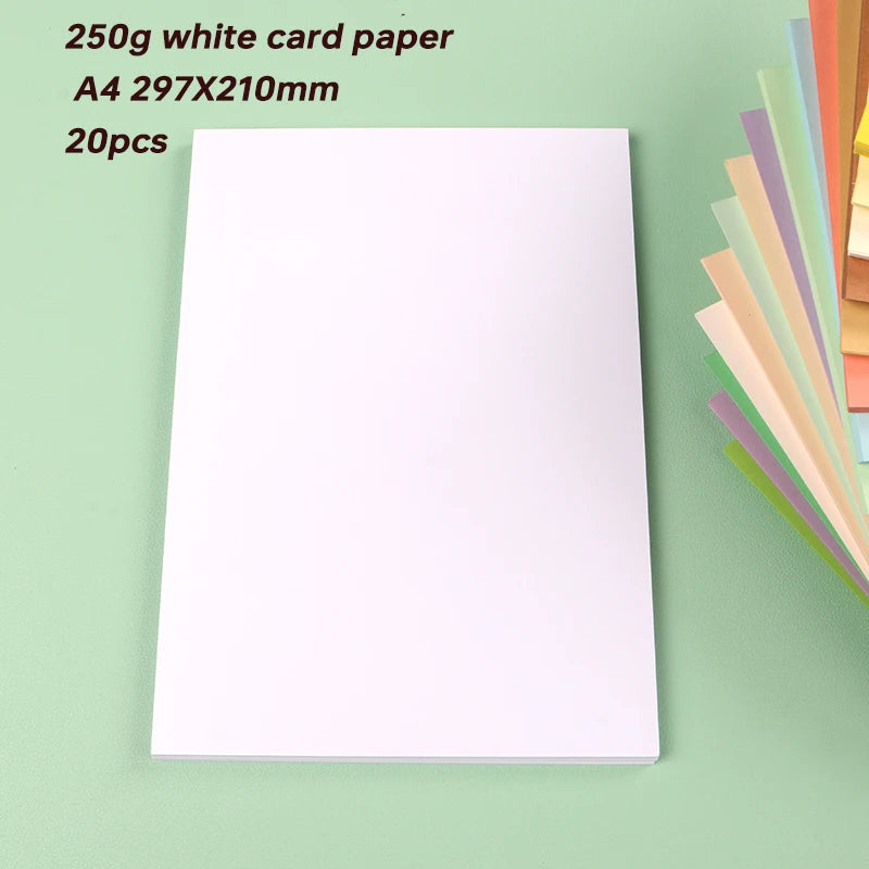 Papier voor plakboek en kaarten maken A4 250g gekleurd karton