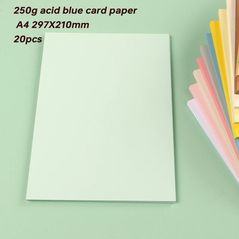 Papier voor plakboek en kaarten maken A4 250g gekleurd karton