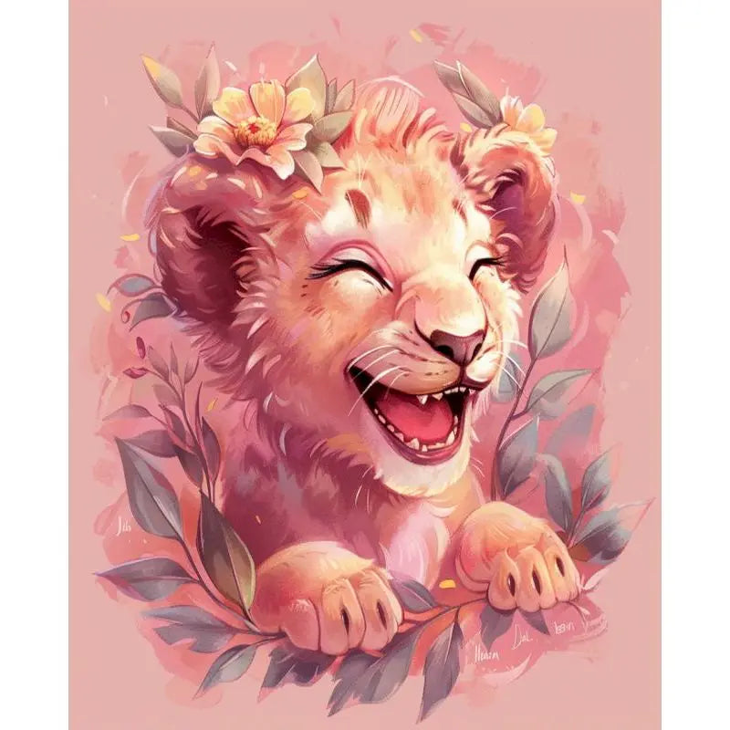 Schilderen op nummer Dieren - Leeuw Schattige Dierenkunst - 9959861