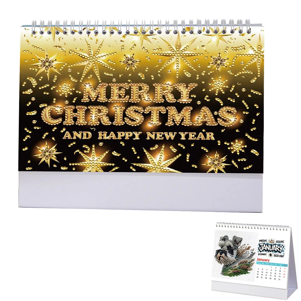 Diamond Painting Kalender voor Thuis en Kantoor – Creatieve Kunstset met Unieke Steentjes 2026