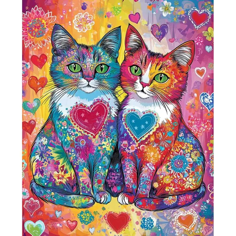 Schilderen op nummer Dieren - Kat Modern Schilderij - 9963111