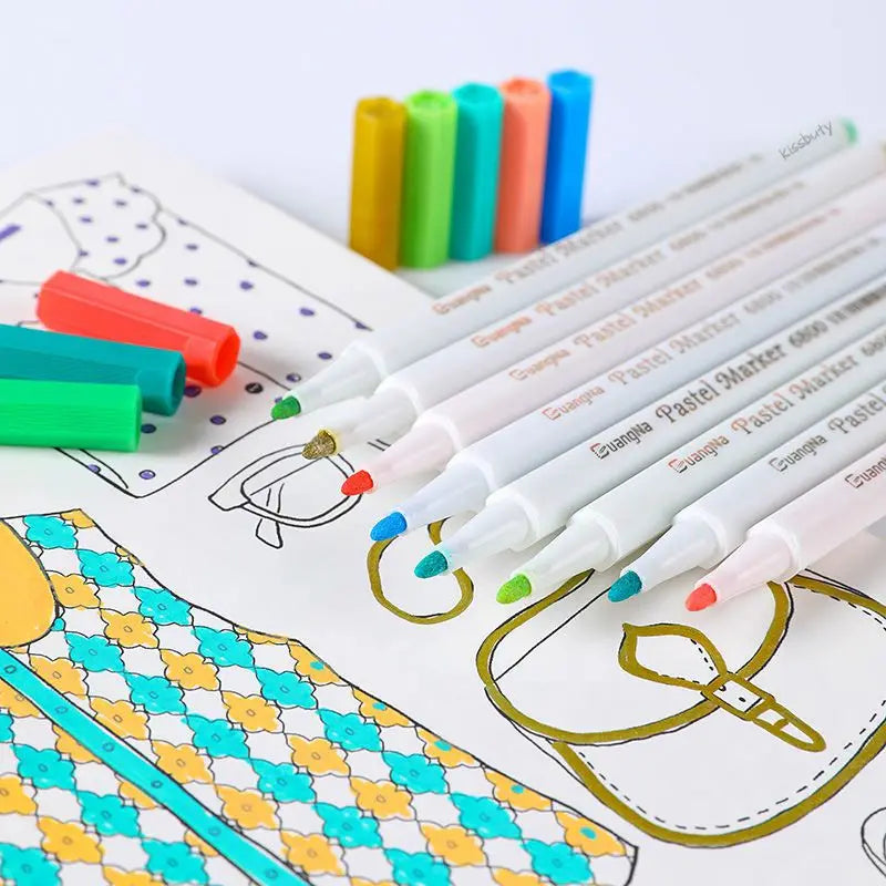 Acryl Pastel Markerstiften – 12/24/36 Kleuren voor Diverse Oppervlakken