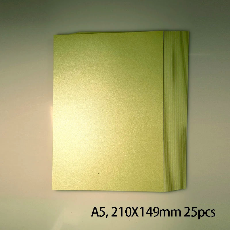25 kleuren glanzend knutselpapier A5 - 250g voor DIY & scrapbooking