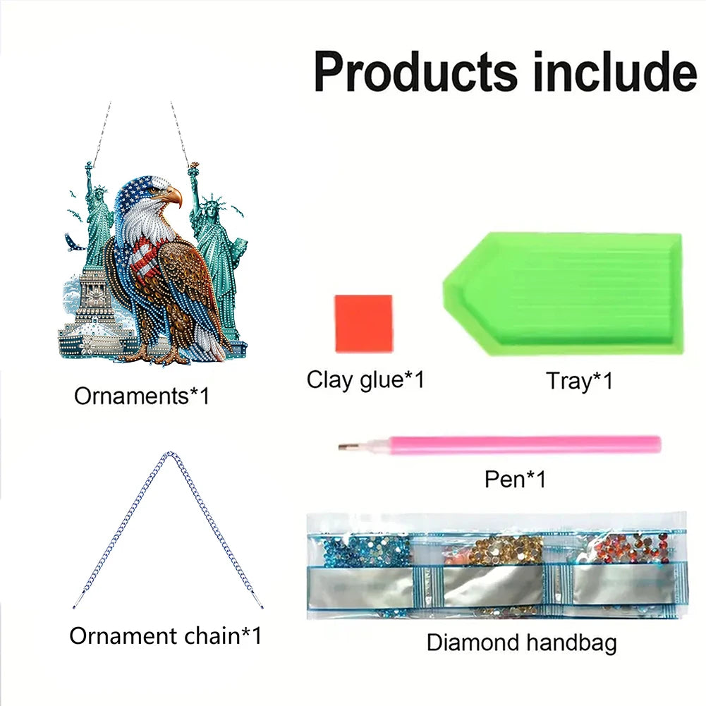 Diamond Painting Hangend ornament Independence Day