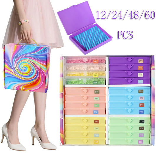 Diamond Painting Sorteerdoos met handige opbergtray voor steentjes