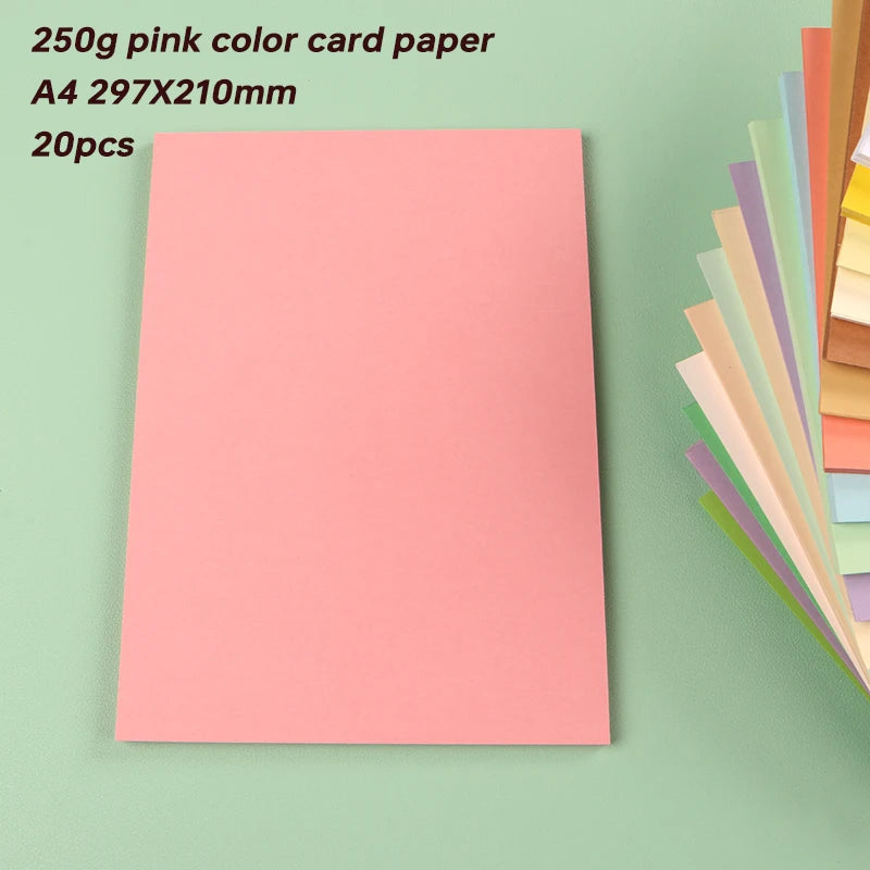 Papier voor plakboek en kaarten maken A4 250g gekleurd karton