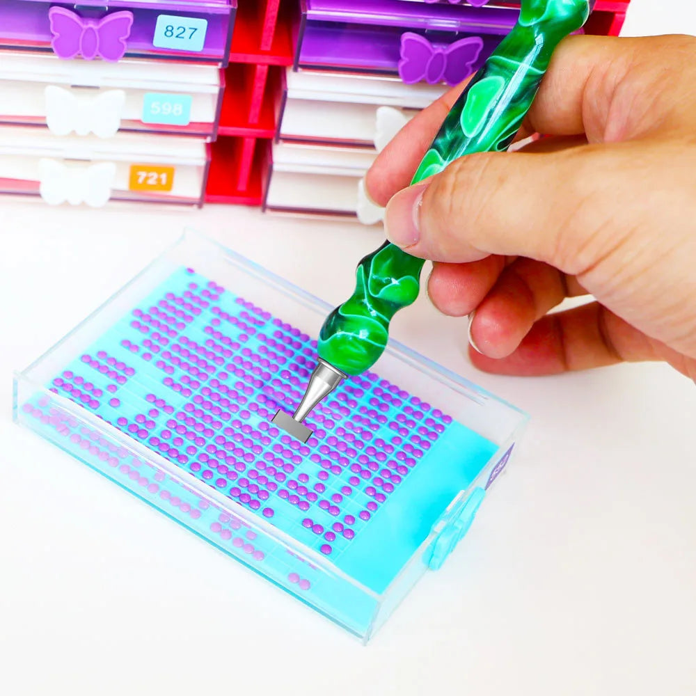 Diamond Painting Opzetstukken voor Diamond Painting pen – Ergonomische Penkop Set met Metaal & Roller Accessoires