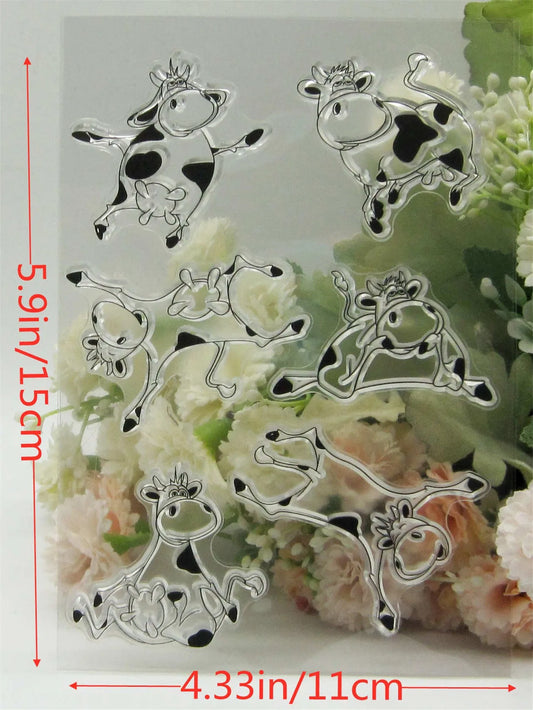 Stempel met snijmal als optie - Vrolijke Koe