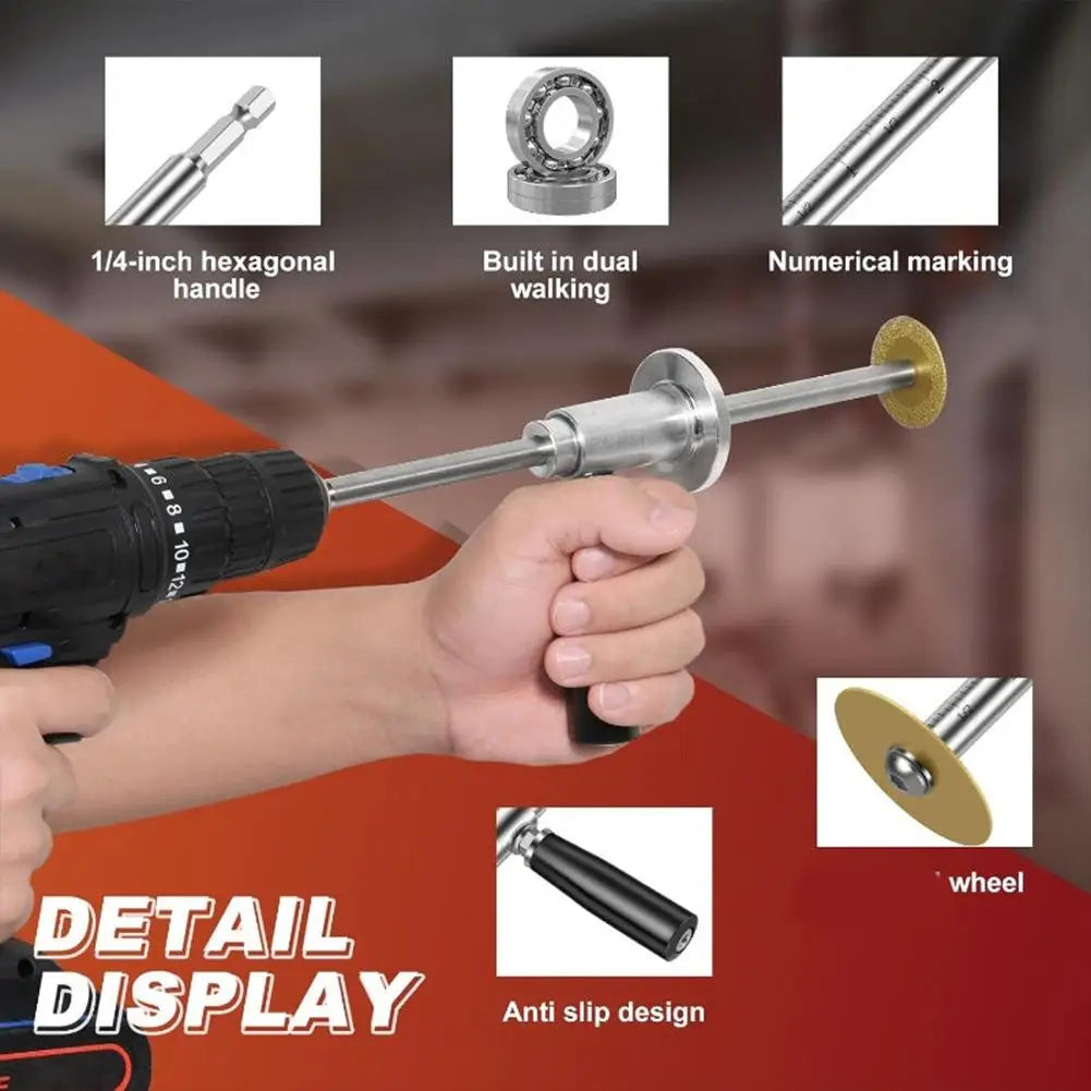 Maak moeiteloos perfecte snedes met de roestvrijstalen PVC buizensnijder – inclusief 5 messen en verstelbare diepte