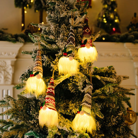 Kerst pop met LED verlichting – Sfeervolle lichtgevende kabouter voor kerstdecoratie
