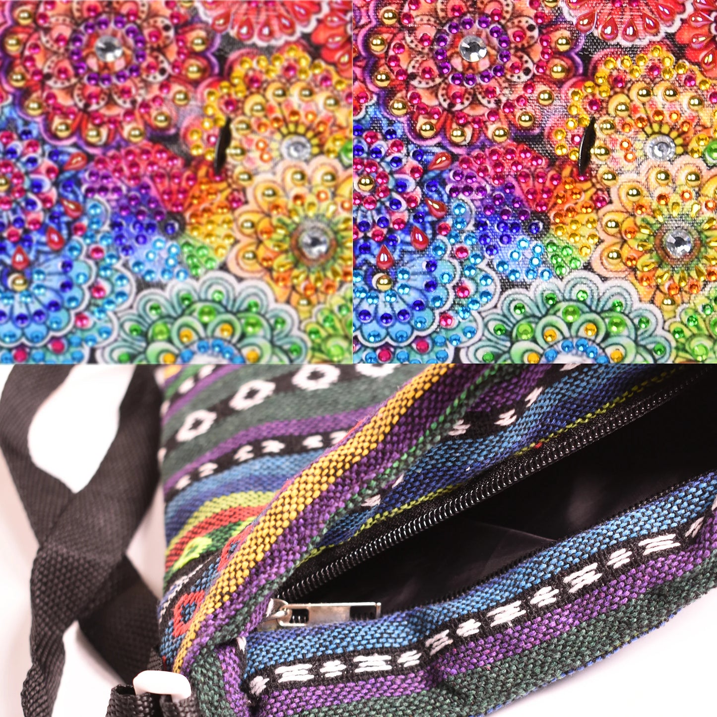 Diamond Painting Tas Mandala Schoudertas met Rits en Hengsel
