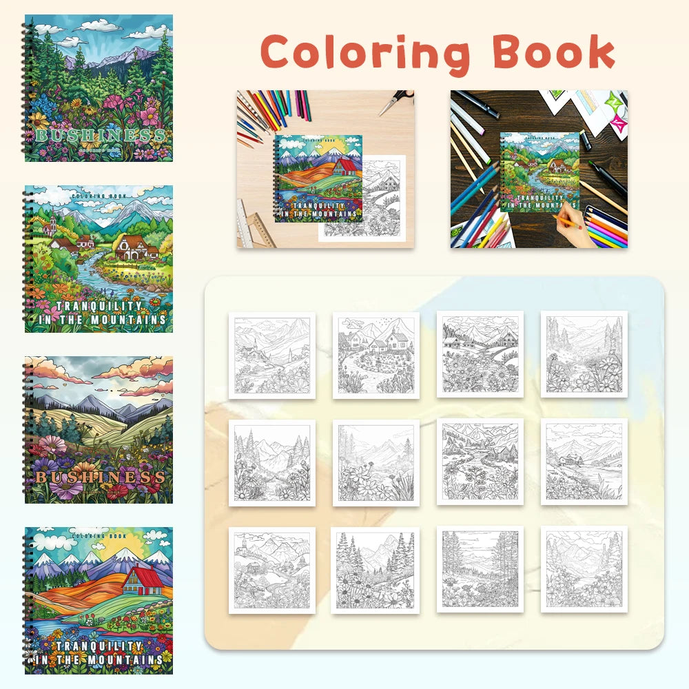 Kleurboek voor volwassenen – Veldstijl met 30 kleurplaten